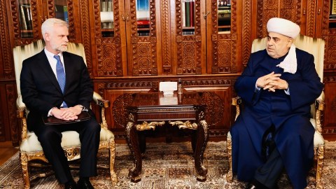 Allahşükür Paşazadə ABŞ səfiri ilə görüşdü