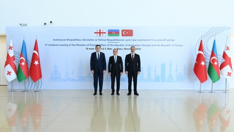 Üç ölkənin XİN başçısı nələri müzakirə etdi... - FOTO
