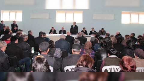 Goranboyun Nərimanlı kəndində səyyar qəbul keçirilib - FOTO