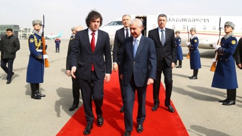 Gürcüstanın Baş naziri Bakıya GƏLDİ
