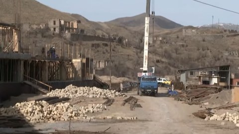 Kəlbəcərdə 960 şagirdlik məktəb tikilir - Ən son görüntülər 