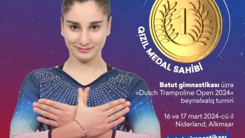 Gimnastlarımız qızıl medal qazandı