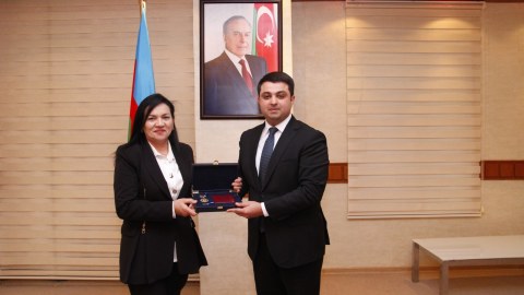 Neftçalada “Heydər Əliyevin 100 illiyi ” yubiley medalı sahiblərinə təqdim edildi - FOTO