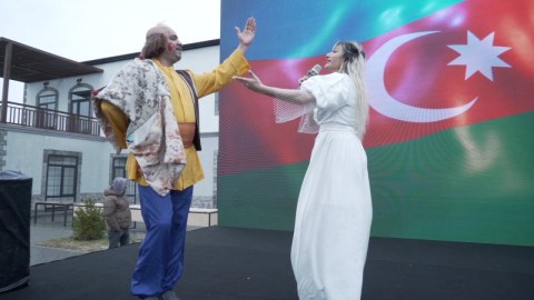 Ağalı sakinləri İlaxır çərşənbəni qeyd etdilər - VİDEO