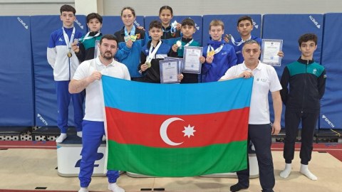 Gimnastlarımız Qazaxıstanda 6 medal qazandılar
