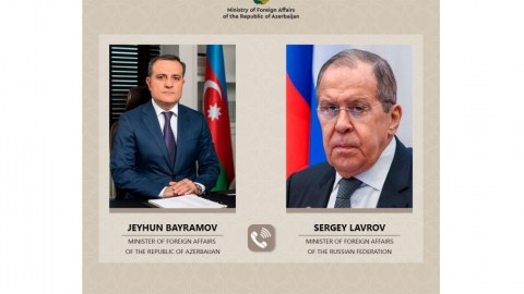 Ceyhun Bayramov Lavrovla DANIŞDI