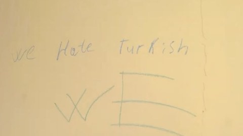 Xankəndidə türklərə qarşı nifrət yazıları - VİDEO