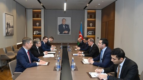 Ceyhun Bayramov Pavel Knyazevi qəbul etdi - FOTO