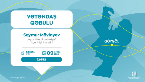 Seymur Mövlayev Göygöldə vətəndaşları qəbul edəcək