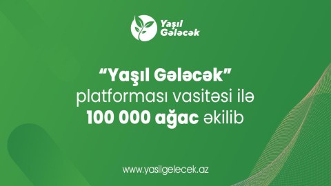 “Yaşıl Gələcək” platforması üzərindən 100 000 ağac əkilib