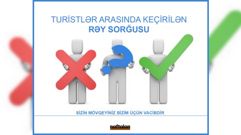 Naftalanda yaz mövsümündə turistlərlə sorğu keçirilib