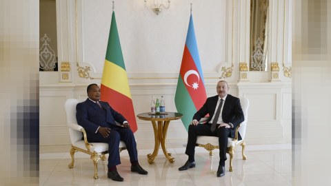 İlham Əliyev Konqo Prezidenti ilə təkbətək görüşüb