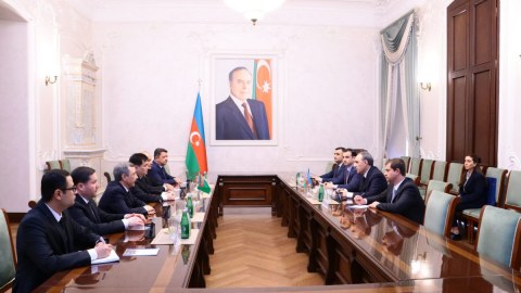 Kamran Əliyev Türkmənistan Baş prokurorunun müavini ilə görüşüb