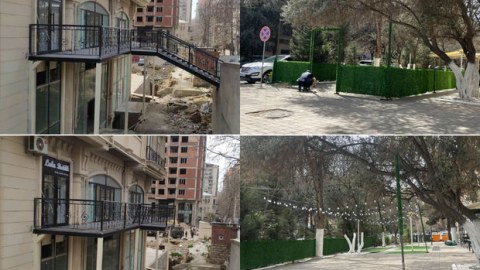 Bakıda qanunsuz tikililər söküldü - FOTO