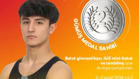 İdmançımız Portuqaliyada gümüş medal qazandı
