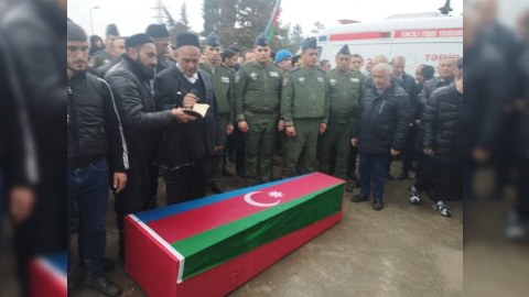 Şəhid Ülvi Bağırov dəfn olundu - FOTO