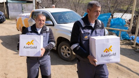“AzerGold” Daşkəsəndə aztəminatlı ailələrə Ramazan sovqatı payladı - FOTO