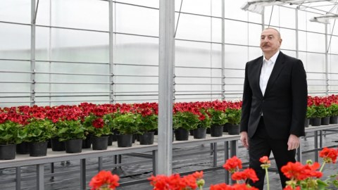 Prezident Gəncədə Ekoloji Park Kompleksinin tikintisi ilə tanış oldu - FOTO
