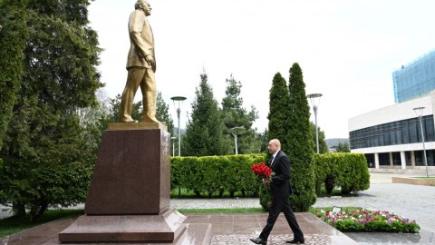 İlham Əliyev Qəbələyə getdi