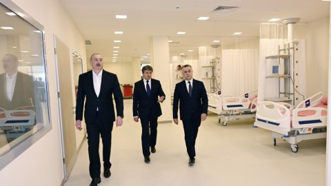 Qəbələ Mərkəzi Xəstəxanası istifadəyə verildi - FOTO