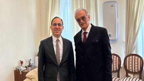 Polad Bülbüloğlu türk həmkarı ilə görüşdü 