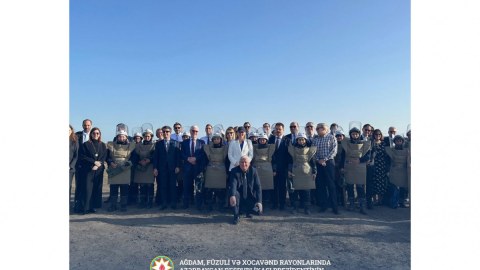 Avropa rəsmiləri Ağdam və Füzulidə - FOTOLAR