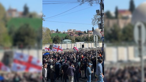 Tbilisidə etiraz aksiyası - Rusiyaya görə...