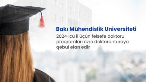 BMU 10 istiqamət üzrə doktoranturaya qəbul ELAN EDİR