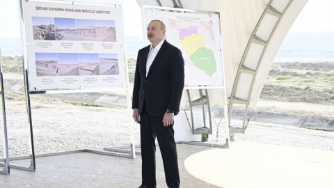 Şirvan suvarma kanalı Hacıqabul gölünü də dolduracaq