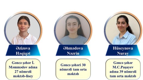 Buraxılış imtahanlarında 300 bal toplayan Gəncə məktəbliləri
