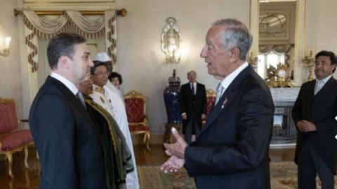 Azərbaycan səfiri etimadnaməsini Portuqaliya Prezidentinə təqdim etdi - FOTO