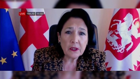 Gürcüstan prezidenti "xarici agentlər" qanununu veto edəcəyini AÇIQLAYIB