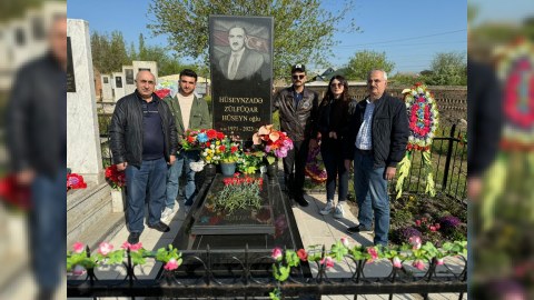 Zülfüqar Hüseynzadənin məzarı ziyarət edildi - FOTO