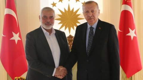 Ərdoğan HƏMAS lideri ilə görüşdü 