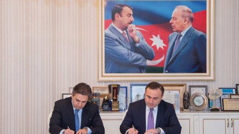 Su Ehtiyatları Agentliyi ilə bp şirkəti arasında müqavilə imzalandı - FOTOLAR
