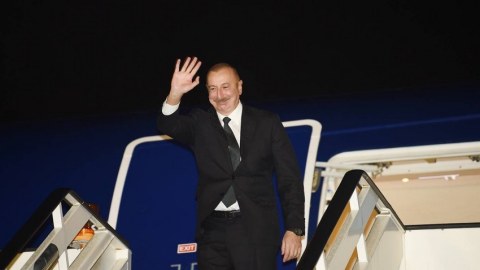 İlham Əliyevin Rusiya səfəri başa çatdı 