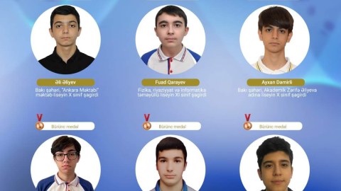 Məktəblilərimiz Avropada 10 medal qazandılar - FOTO