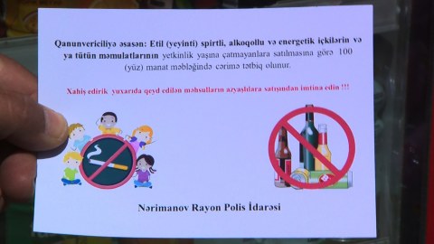 Məktəblilərə tütün məmulatları satanlar cərimələndi - FOTO