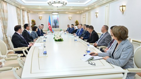 Əlcəzairli deputatlar Sahibə Qafarova ilə görüşdə 