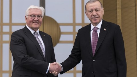 Ərdoğan Almaniya Prezidenti ilə görüşüb