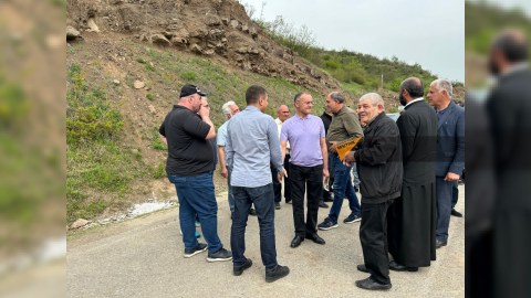 Ohanyan Azərbaycanla sərhədə gəldi - FOTO