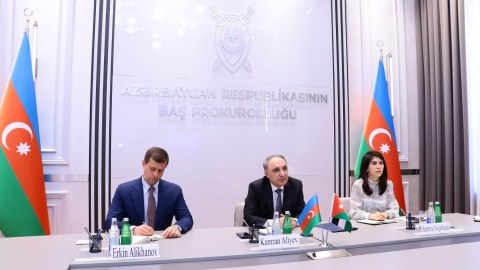 Kamran Əliyev iordaniyalı həmkarı ilə görüşüb - FOTO