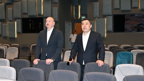Prezidentlər Ağdam Konfrans Mərkəzi ilə tanış olublar - FOTO