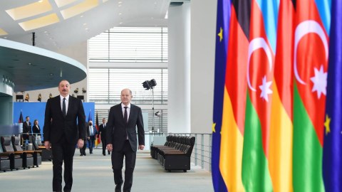 İlham Əliyev Almaniyanın Azərbaycana göstərdiyi dəstəyə görə təşəkkür etdi