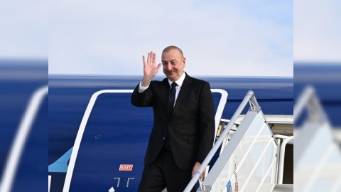 İlham Əliyevin Almaniyaya səfəri başa çatdı - FOTO