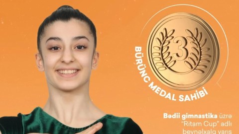Gimnastlarımız Serbiyada beş medal qazandı