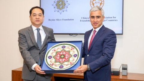Heydər Əliyev Fondu və Çin Xalq Assosiasiyası arasında əməkdaşlıq müzakirəsi - FOTOLAR