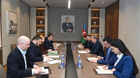 Ceyhun Bayramov Ukrayna Ali Radasının sədrinin müavini ilə görüşüb