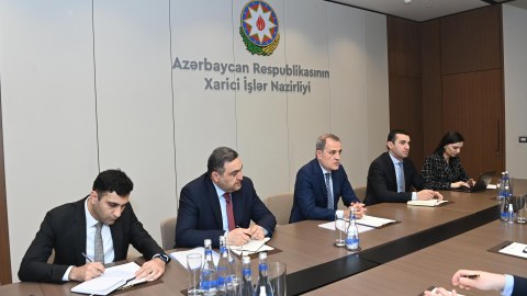 Ceyhun Bayramov Putinin xüsusi nümayəndəsini məlumatlandırdı