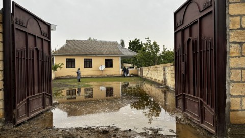 Yağış fəsadlara səbəb oldu - FOTO